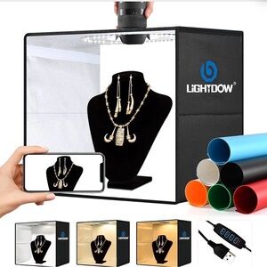 Lightdow Portable Photo Light Box Tent - Black